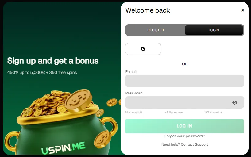 uspin casino login